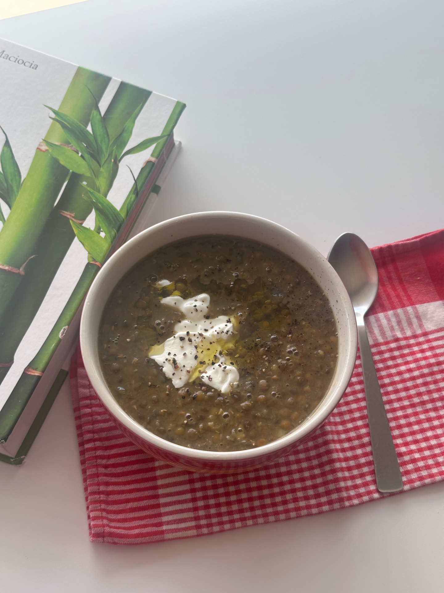 Golden Brown Lentil & Potato Soup