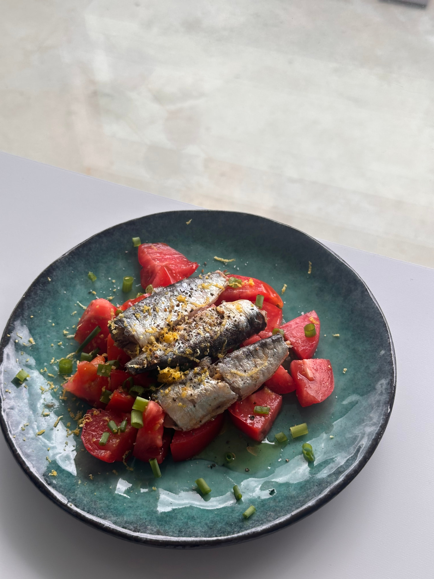 Sardines with Heirloom Tomatoes